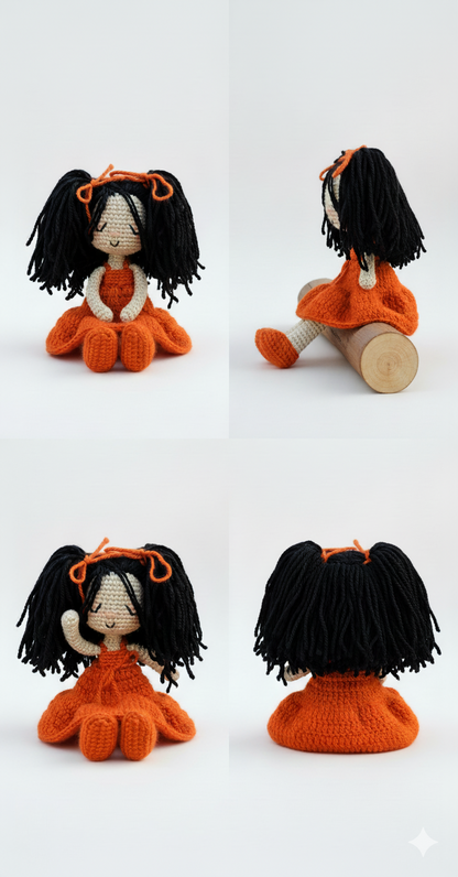 عروسة صغيرة من الكروشيه